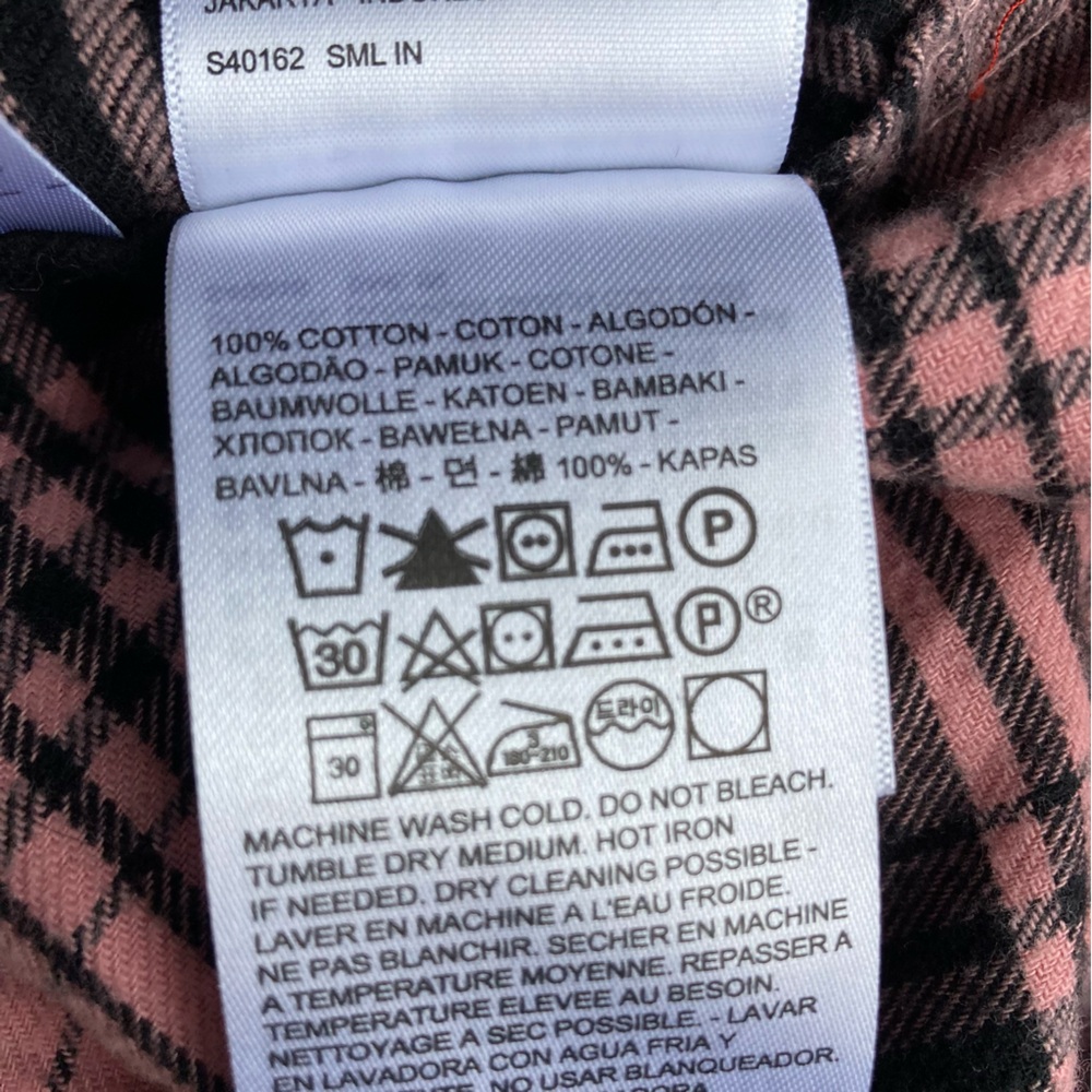 Levi’s Plaid Flannel Button Up Boxy Relaxed Fit Women’s Large - Picture 8 of 9
